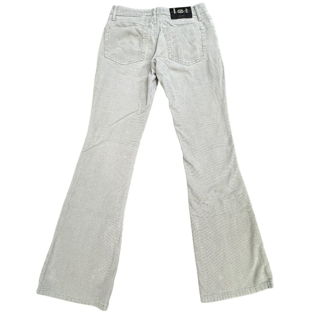 Lei Jeans Womens Size 1 Tan Corduroy Flare Bootcut Leg Mid Rise 100% Cotton Y2K - Picture 2 of 13